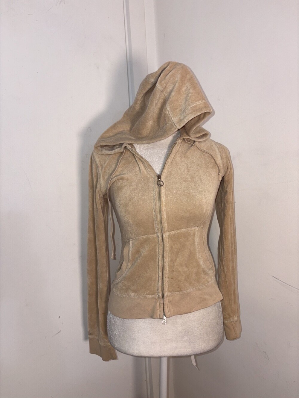 Abercrombie & Fitch's lounge collection Small Full Zip Y2K Beige